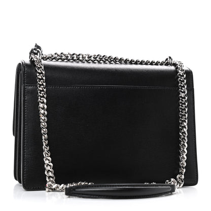 Saint Laurent Calfskin Medium Monogram Sunset Black 3 of 9