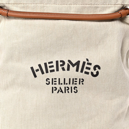 Hermes Toile Swift Maline Bag Gold Craie 12 of 23