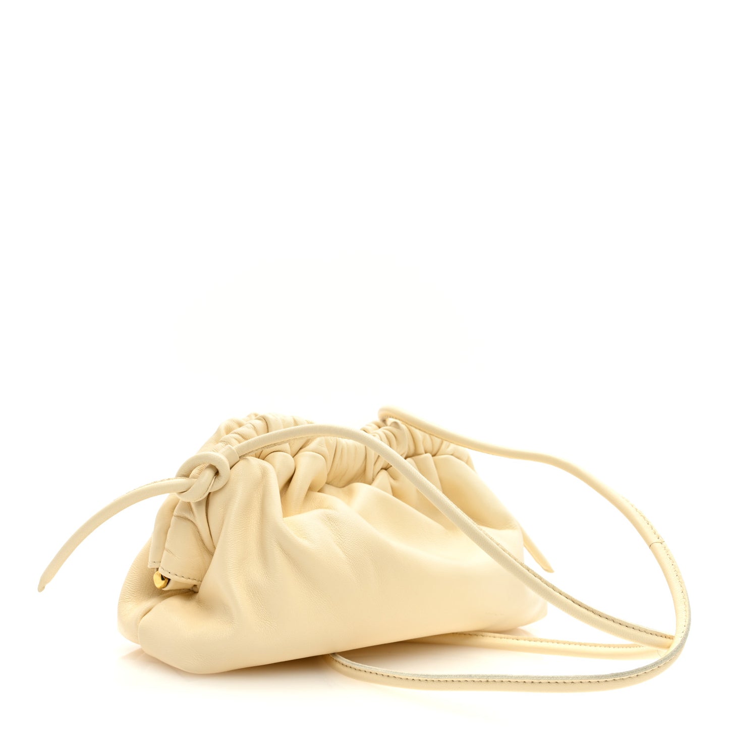 MANSUR GAVRIEL Lambskin Mini Cloud Clutch Pearl