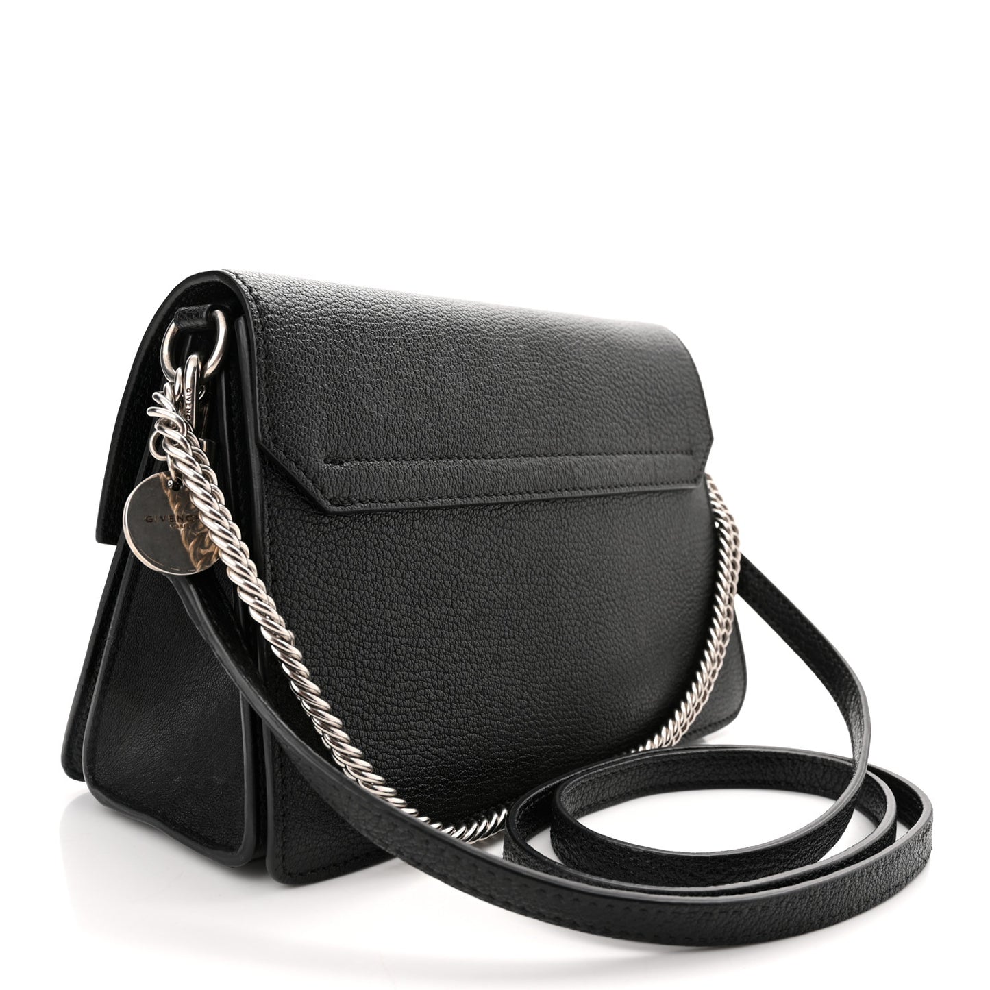 Goatskin Small GV3 Shoulder Bag Black