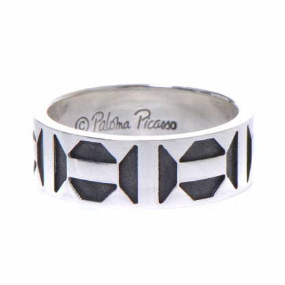Tiffany Sterling Silver Paloma Picasso Zellige Ring 8 1 of 6