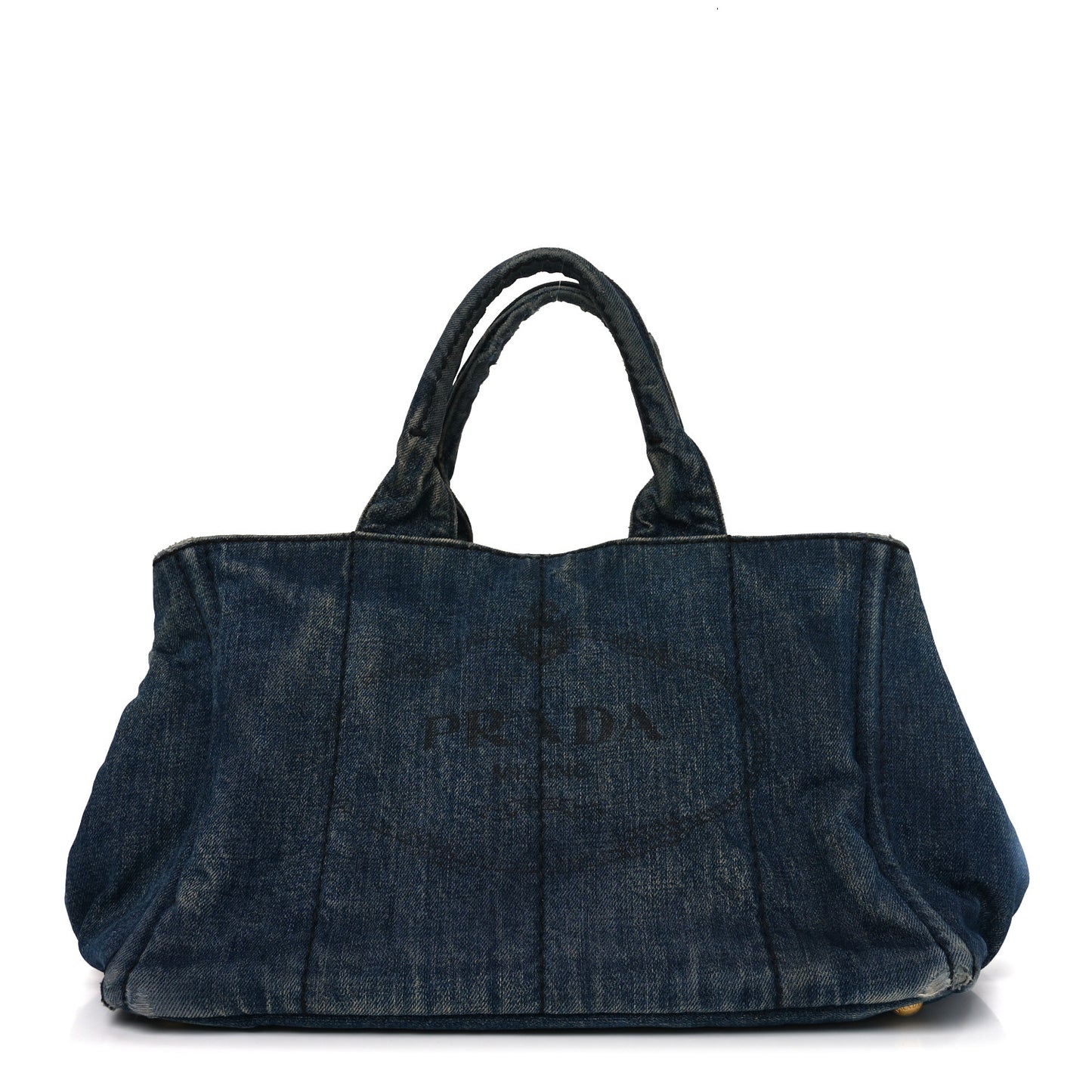 Denim Logo Tote Avio