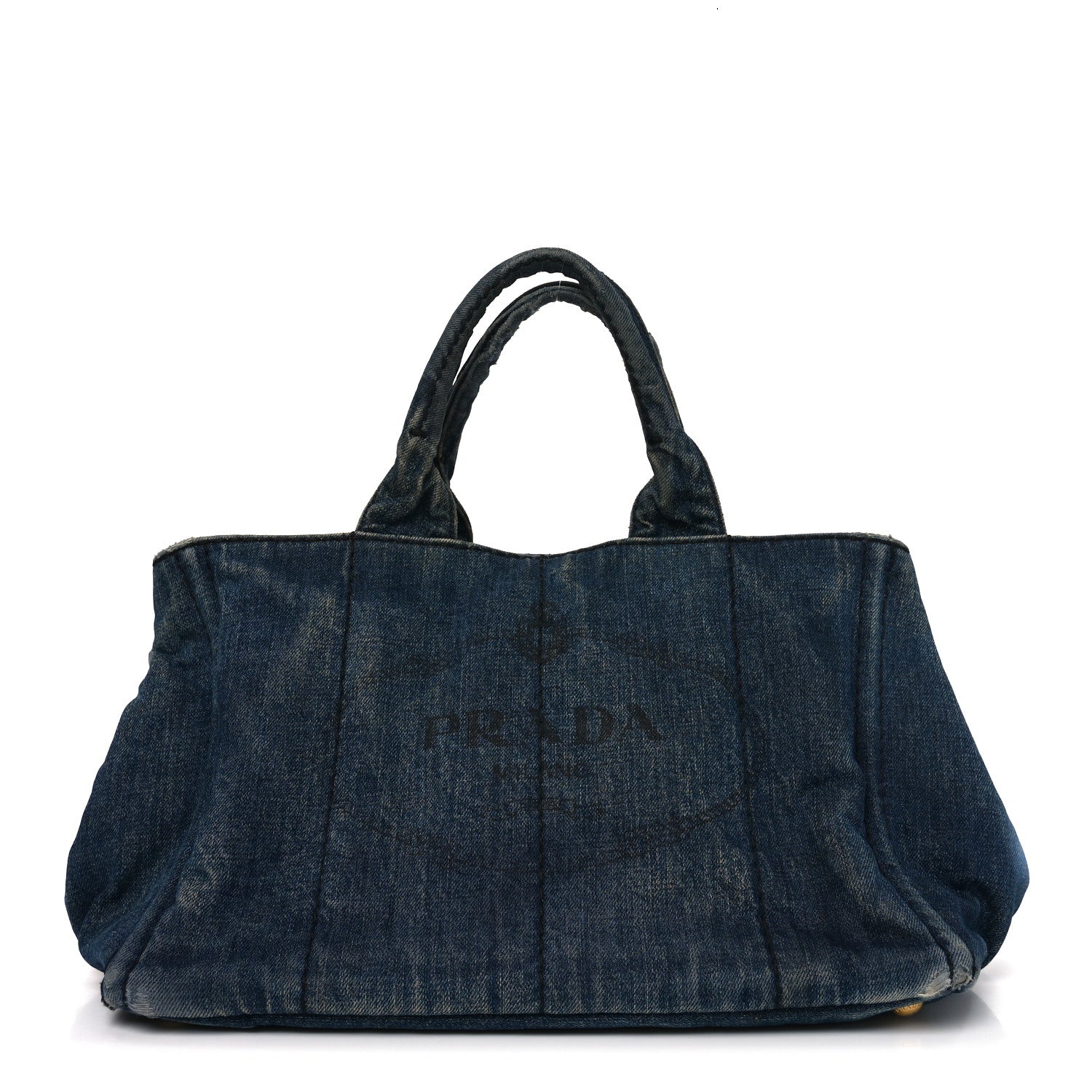 Prada Denim Logo Tote Avio 1 of 12