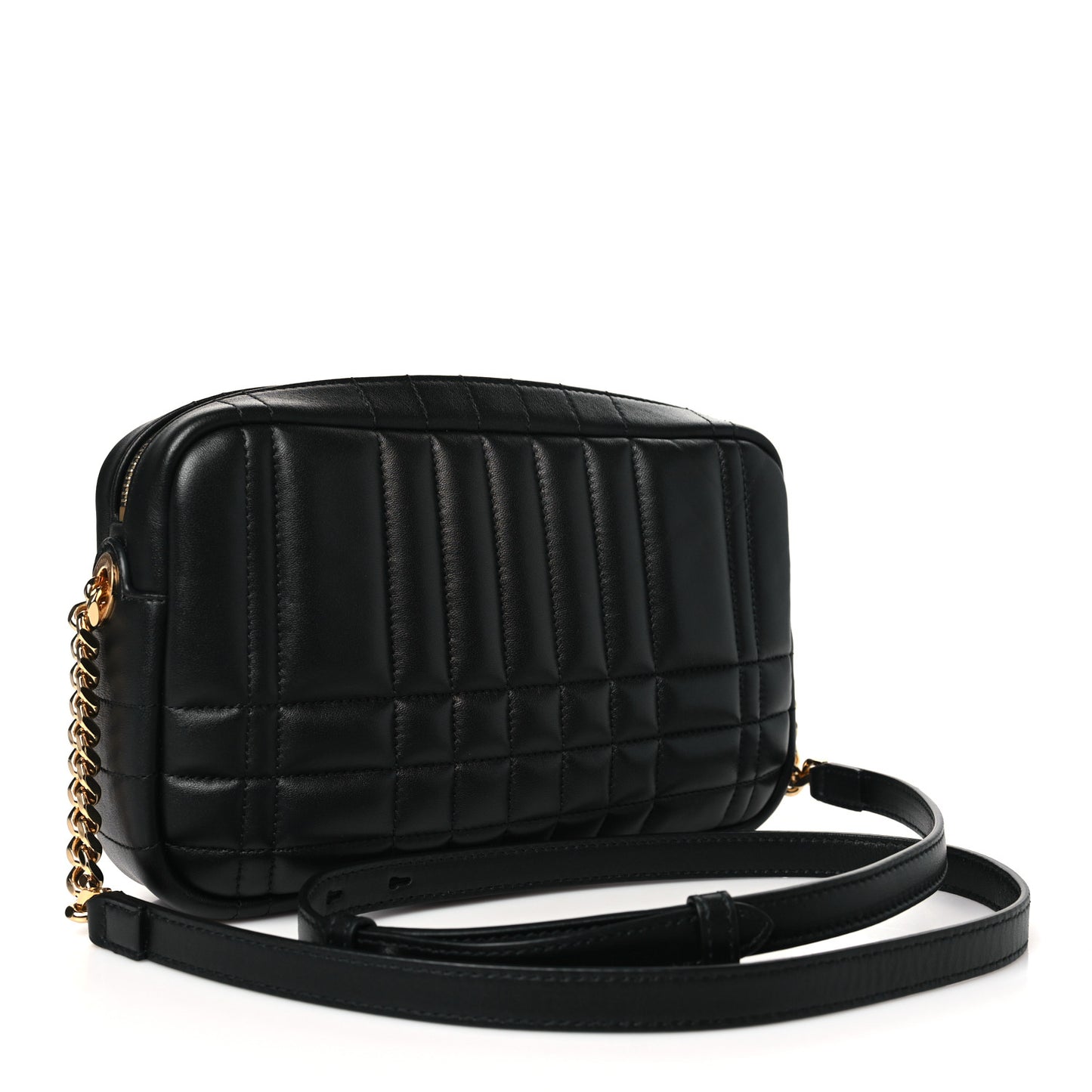 Calfskin Quilted Small Lola Camera Bag Black