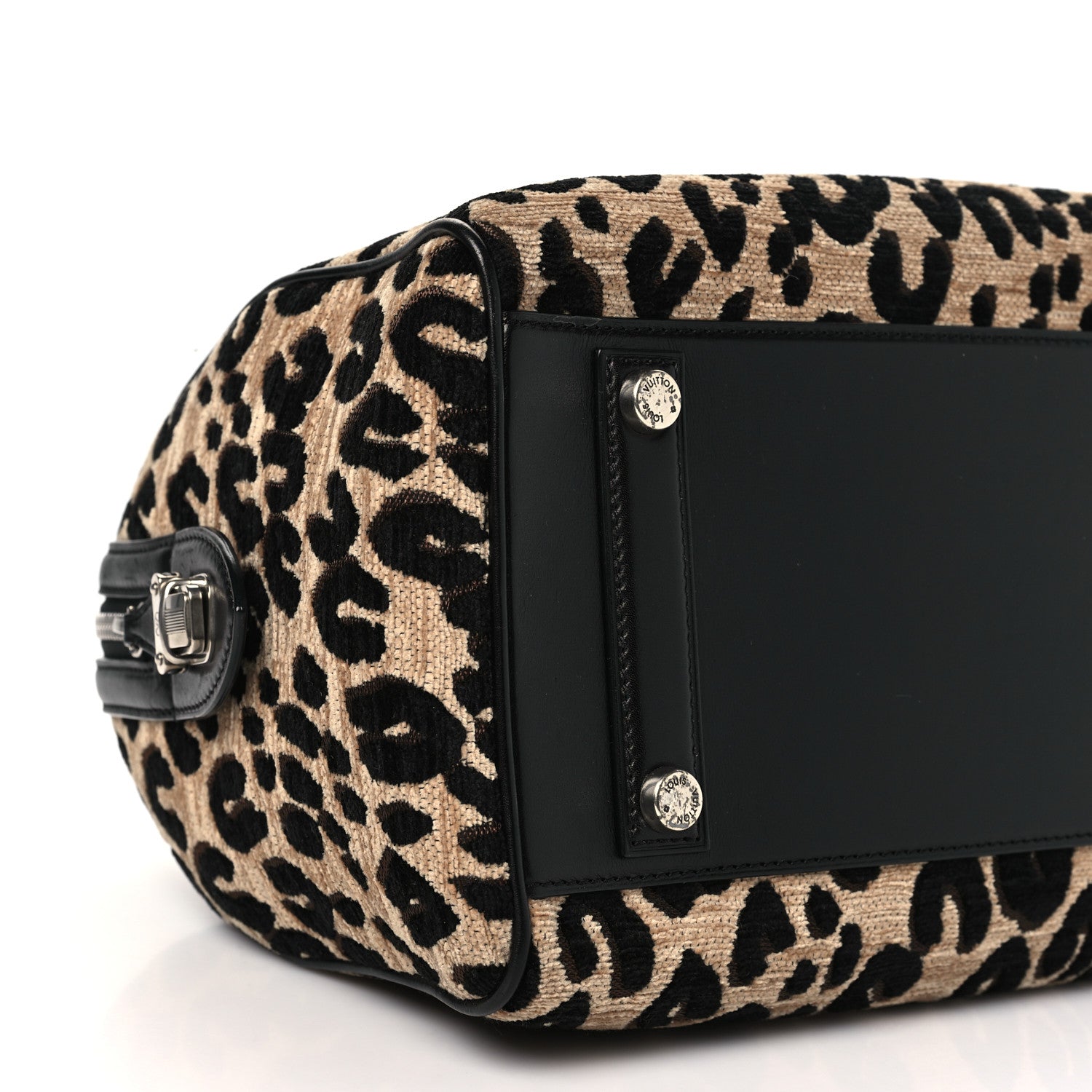 Louis Vuitton Jacquard Velvet Leopard Print Stephen Sprouse Speedy 8 of 10