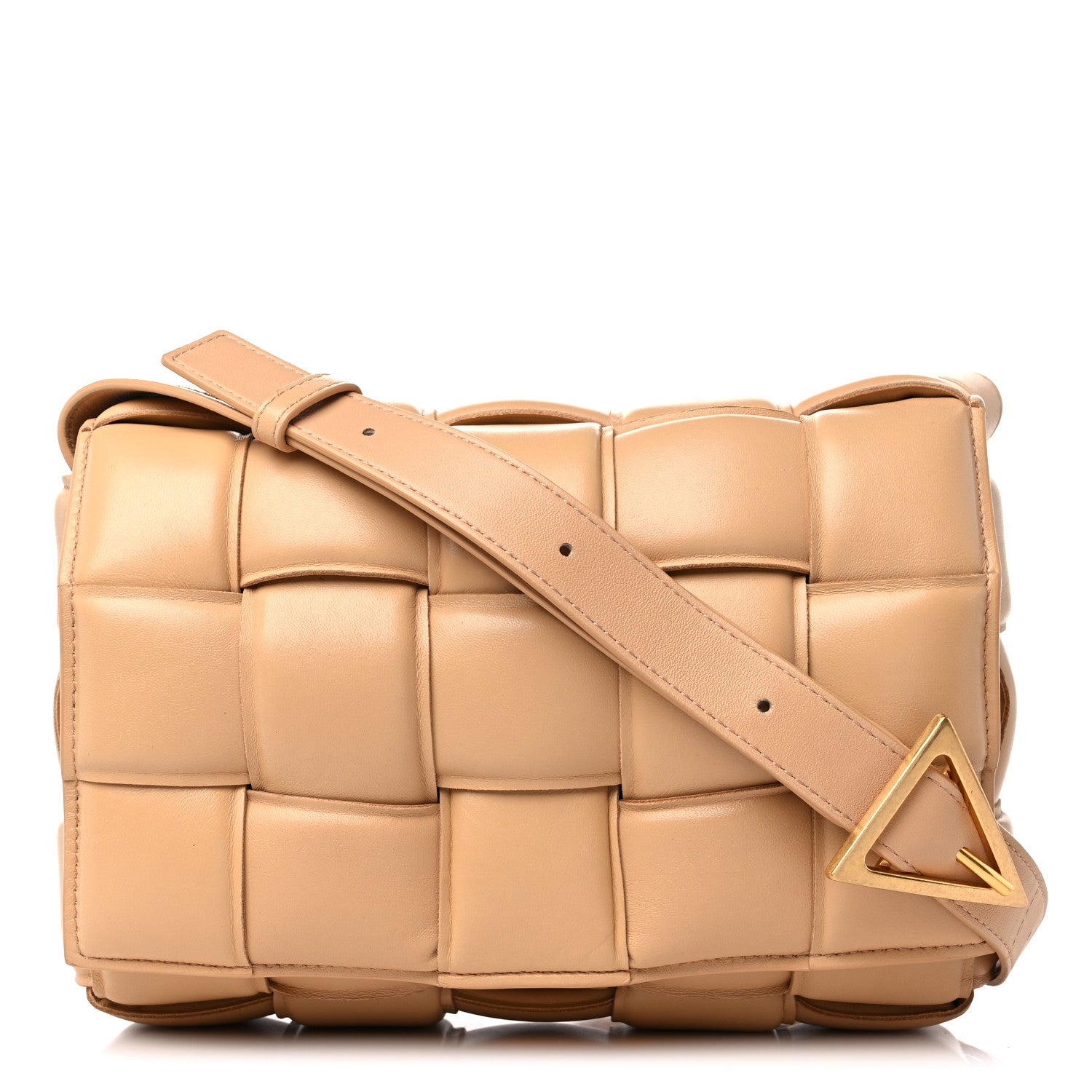 Bottega Veneta Nappa Maxi Intreccio Padded Cassette Crossbody Bag Almond 2 of 11