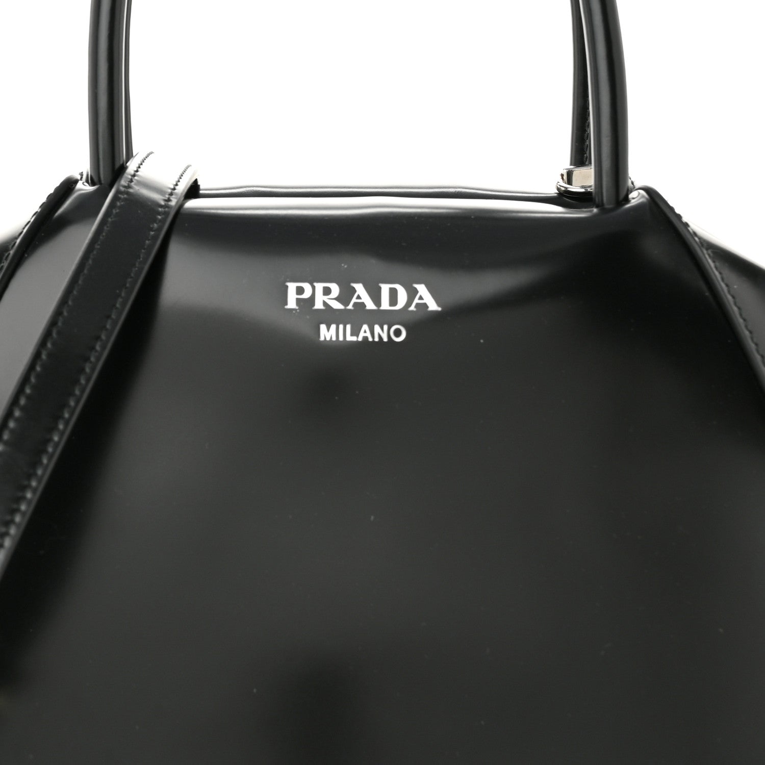 Prada Spazzolato Small Supernova Handbag Black 6 of 8