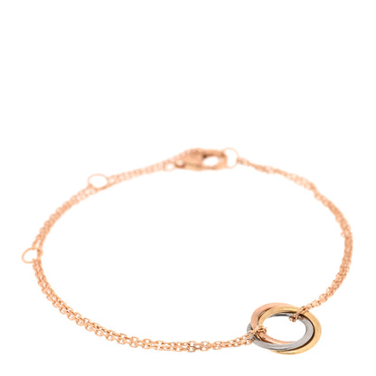 Cartier 18K Pink Yellow White Gold Trinity Bracelet 1 of 3