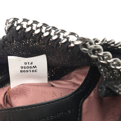 Stella McCartney Chamois Shiny Dotted Tiny Falabella Fold Over Tote Ruthenium 7 of 10