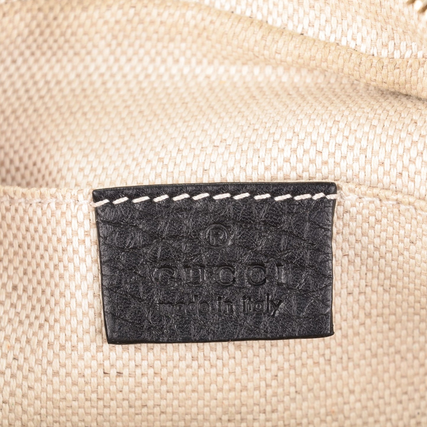 Pebbled Calfskin Small Soho Disco Bag Black