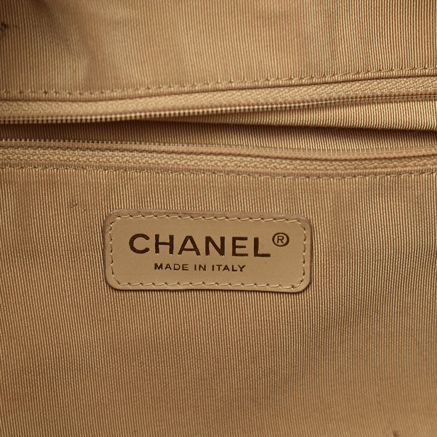 Chanel Caviar Quilted Large Bowler Bag Beige 6 of 19