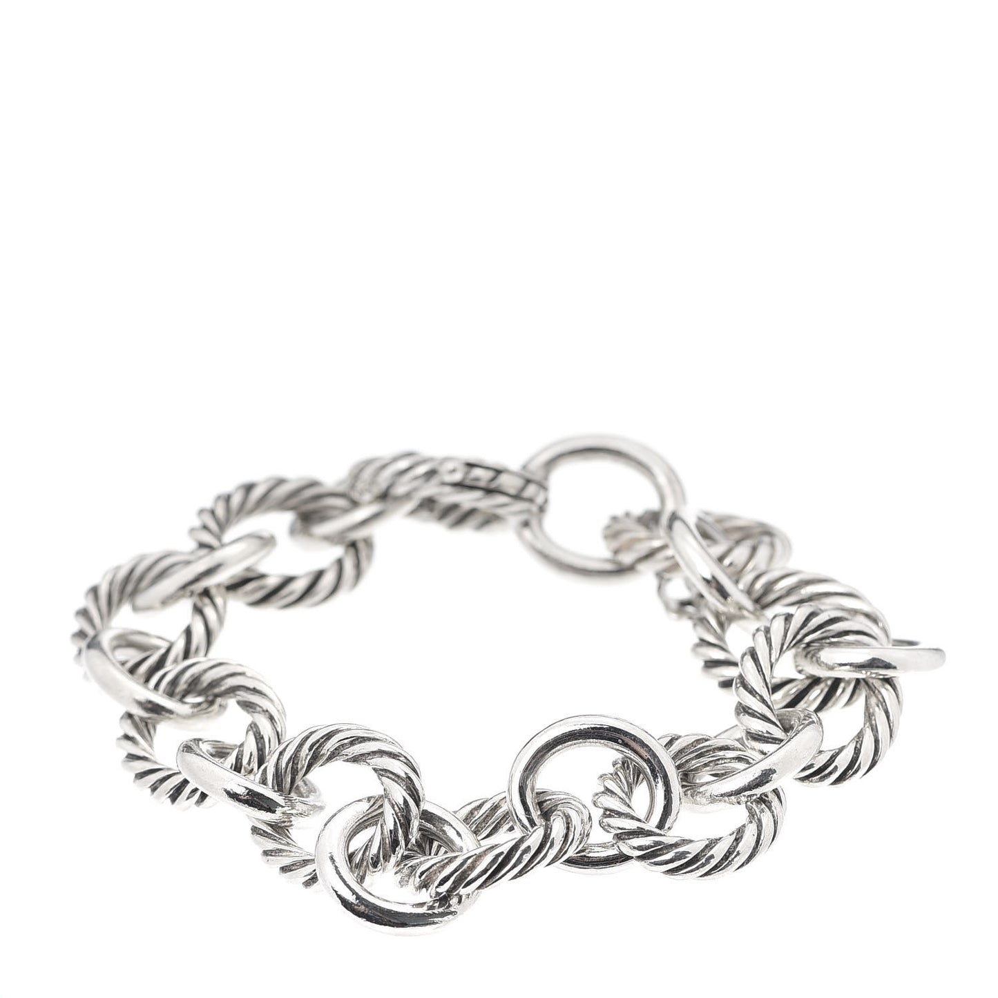 Sterling Silver 12mm Large Oval Link Bracelet