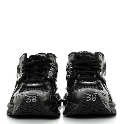 Balenciaga Mesh Rubber Monocolor Womens Runner Sneakers 38 Black 2 of 9