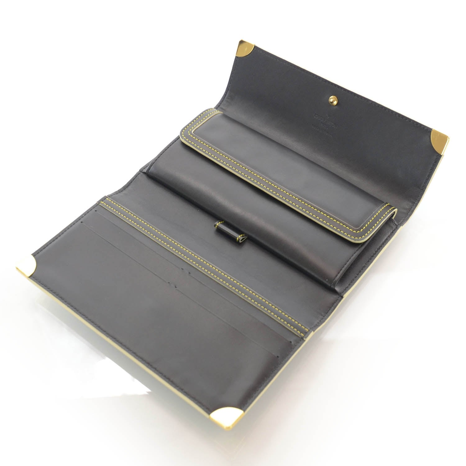 Louis Vuitton Suhali Porte Tresor International Wallet Black 5 of 7
