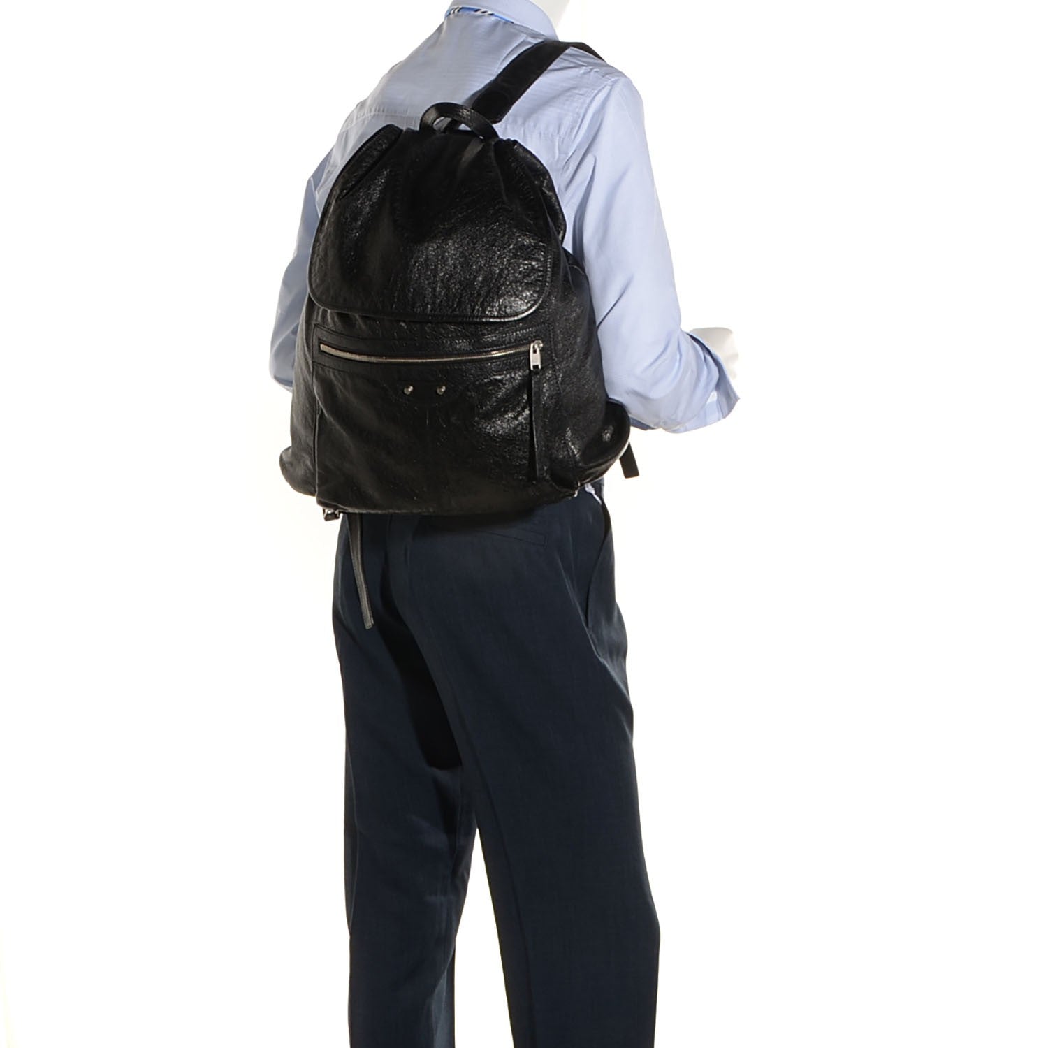 Balenciaga Agneau Classic Hardware S Traveler Backpack Black 2 of 10