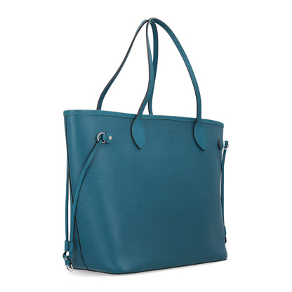 Louis Vuitton Epi Neverfull MM Cyan 4 of 13