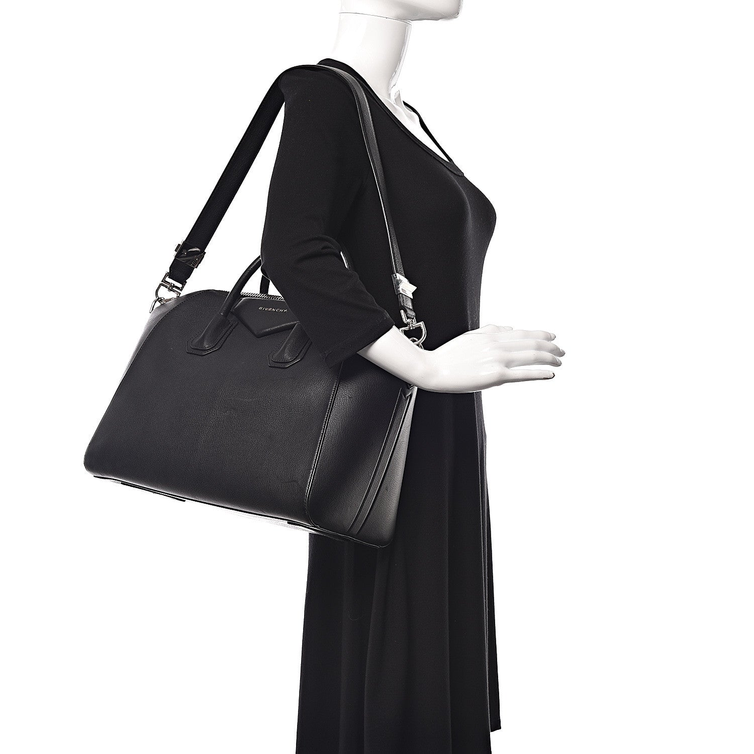 Givenchy Sugar Goatskin Medium Antigona Black 2 of 10