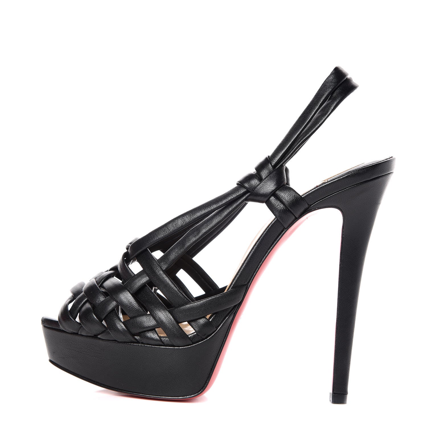 Christian Louboutin Nappa Alpilles 140 Sandals 37 Black 1 of 7