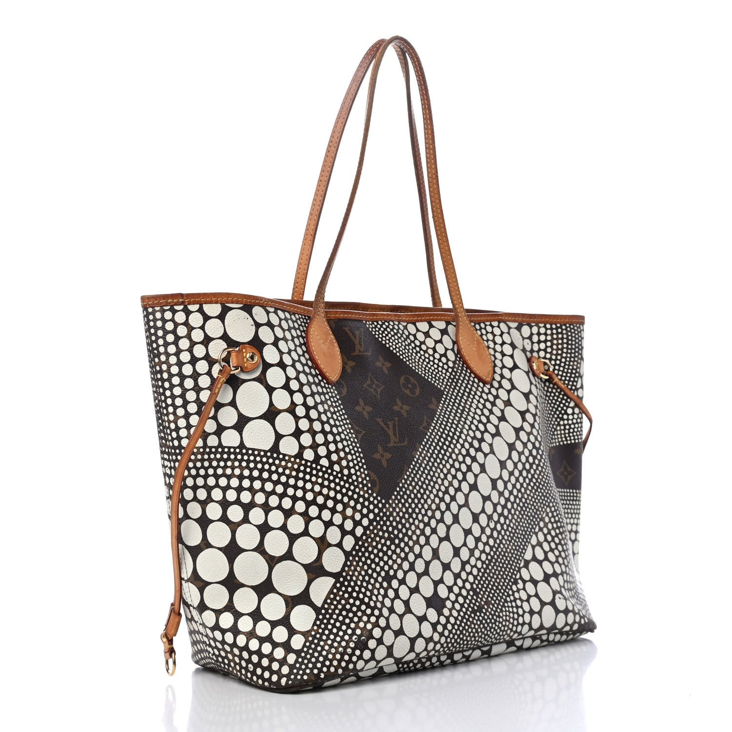 Monogram Kusama Waves Neverfull MM White