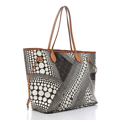 Louis Vuitton Monogram Kusama Waves Neverfull MM White 2 of 4