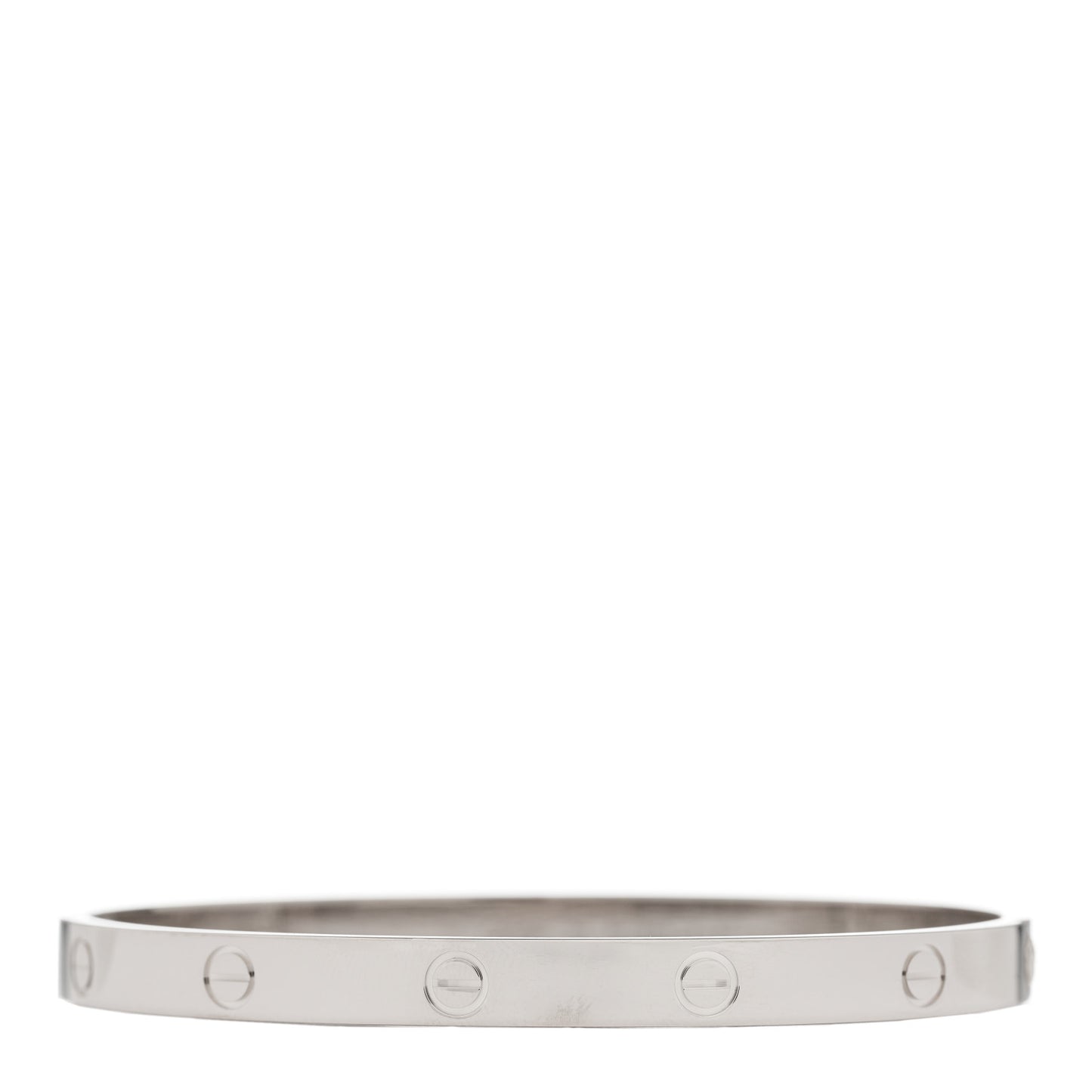 18K White Gold LOVE Bracelet 20