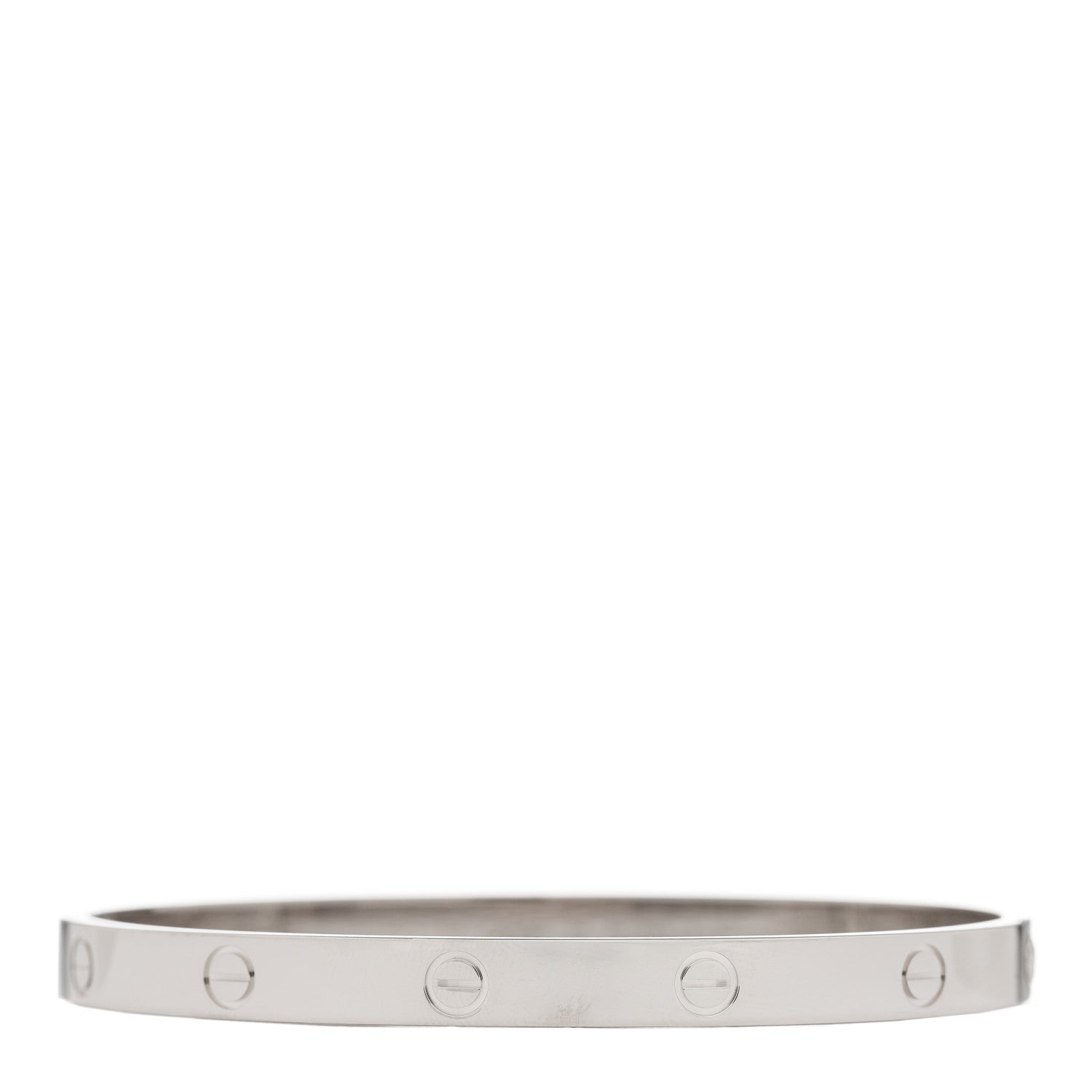 Cartier 18K White Gold LOVE Bracelet 20 1 of 6
