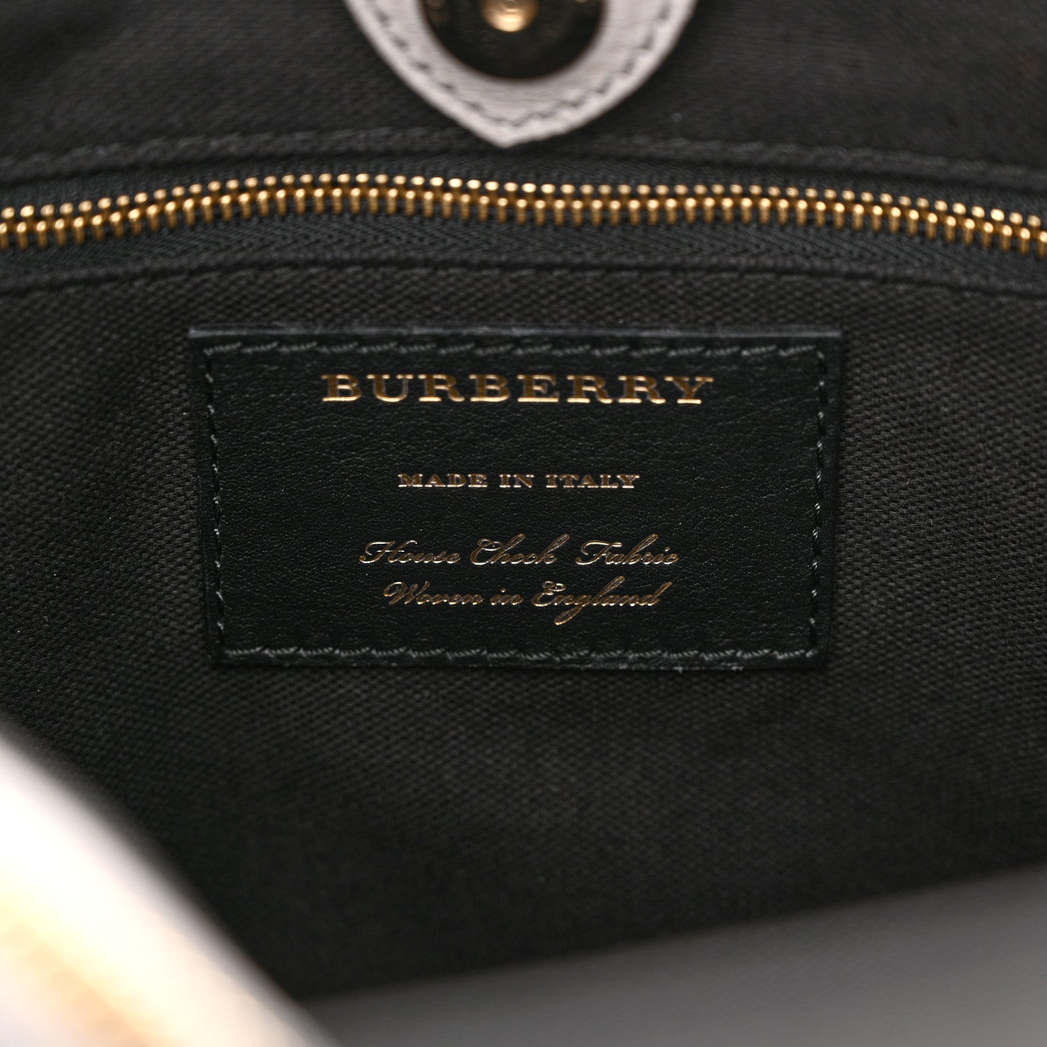Burberry Derby Calfskin House Check Medium Banner Tote Pale Grey 7 of 12