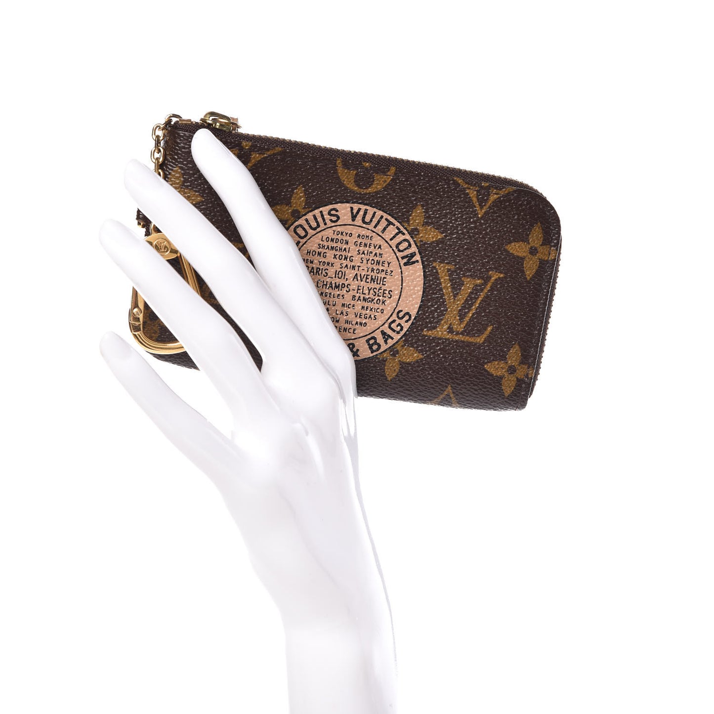 Monogram Complice Trunks and Bags Key Pouch Beige