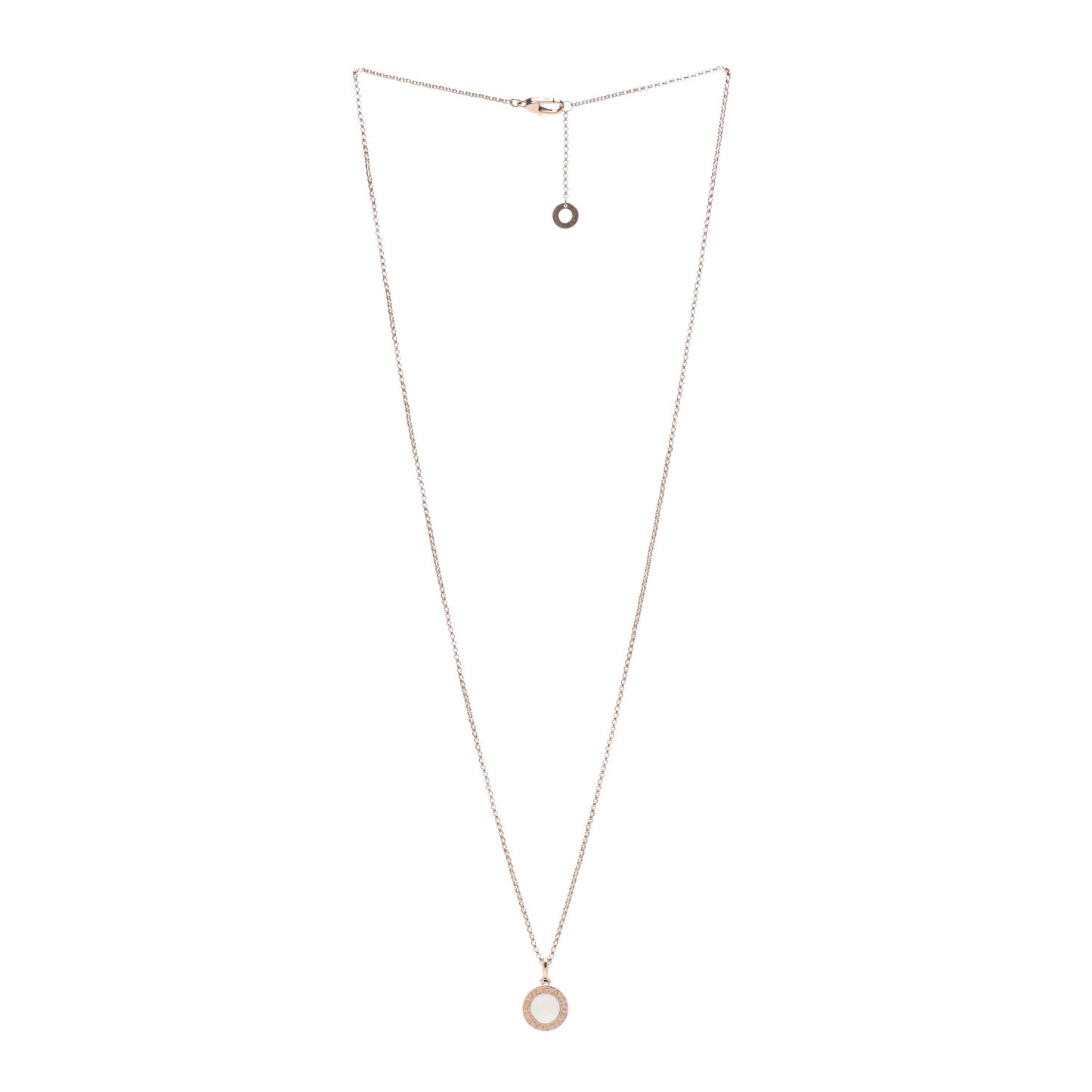 18K Rose Gold Mother of Pearl BVLGARI BVLGARI Pendant Necklace
