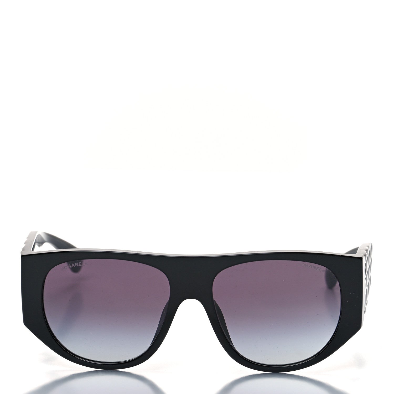 Chanel Acetate Quilted CC Pilot Sunglasses 71465 Black 2 of 8
