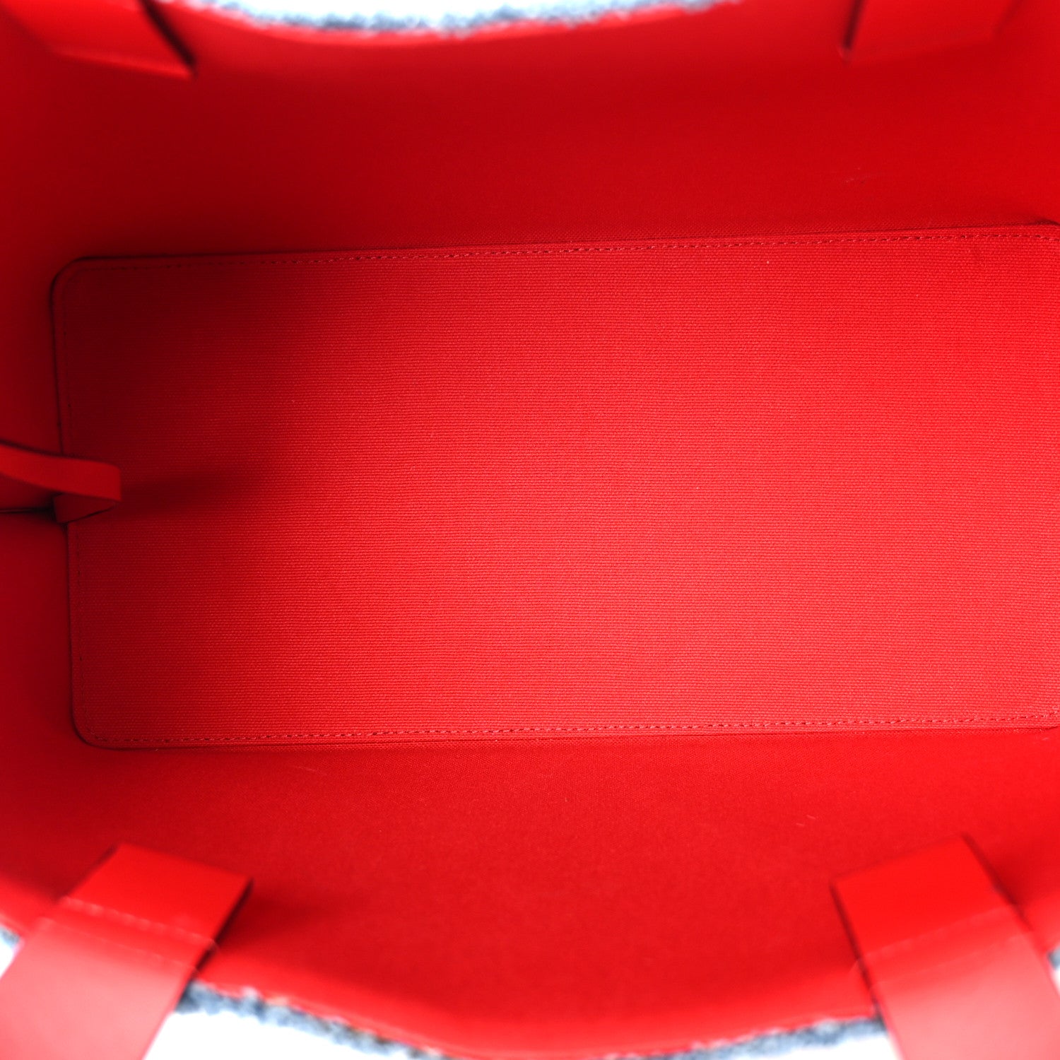 Valentino Garavani Denim Small Escape Tote Blue Red 6 of 12