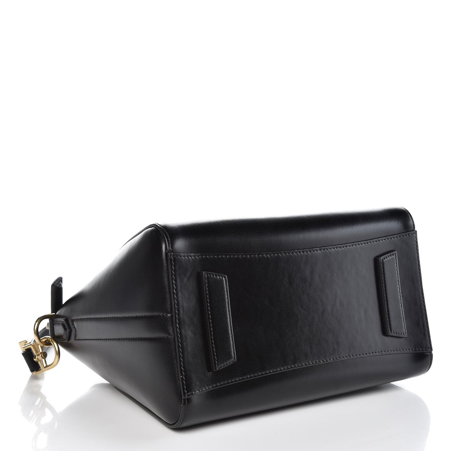 Shiny Lord Calfskin Small Antigona Black