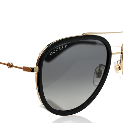 Gucci Aviator Sunglasses GG0062S Black Gold 7 of 7
