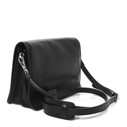 Prada Glace Calf Shoulder Bag Black 3 of 10
