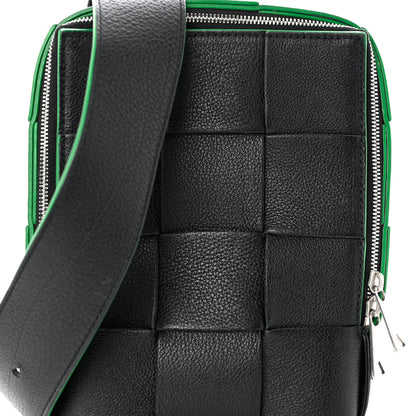 Bottega Veneta Calfskin Intrecciato Mini Cassette Sling Bag Black Parakeet 7 of 9
