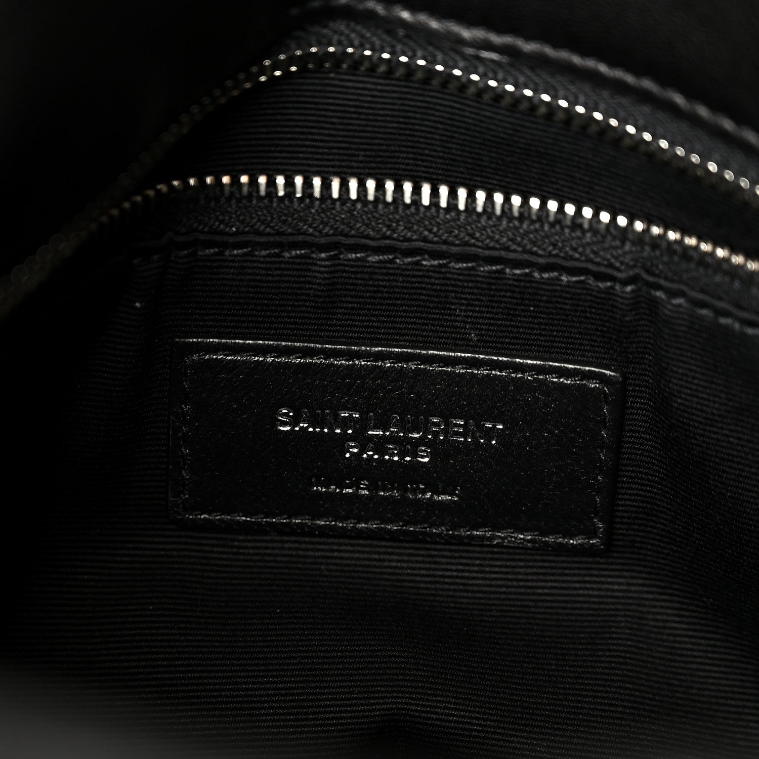 Saint Laurent Lambskin Quilted Small Loulou Puffer Monogram Chain Satchel Black 7 of 11