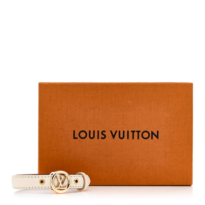 Louis Vuitton Calfskin LV Circle Bracelet 17 White 6 of 6