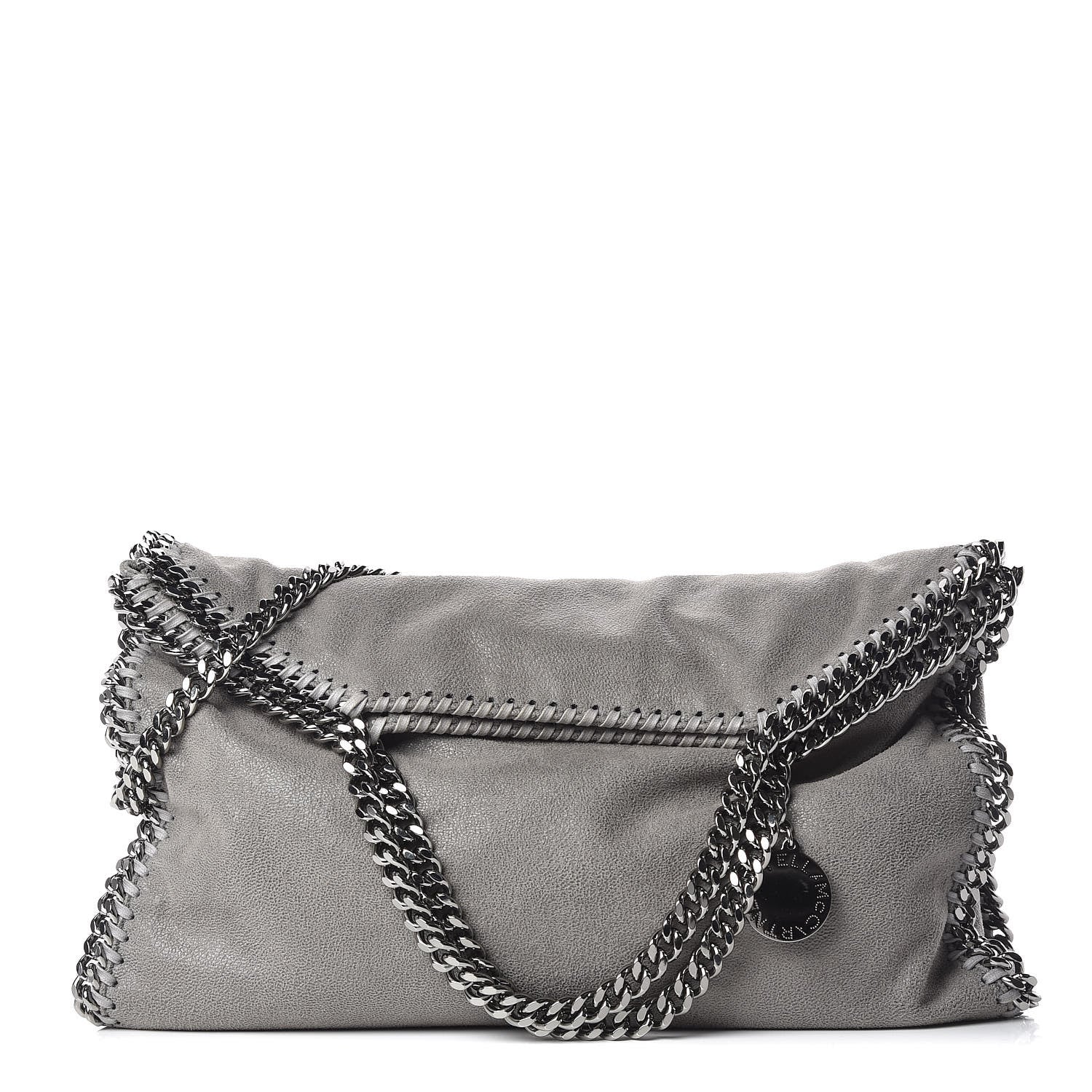 Stella McCartney Shaggy Deer Falabella Fold Over Tote Grey 1 of 9