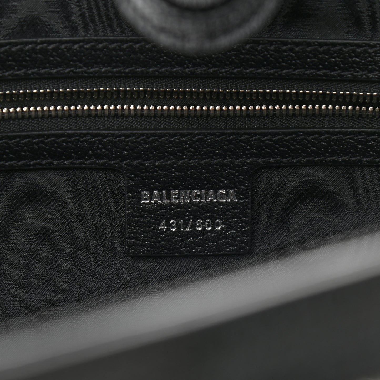 X BALENCIAGA BB Monogram Web Graffiti Medium Ophidia Shopping Tote Black