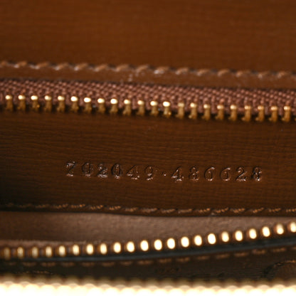 Gucci GG Supreme Monogram Calfskin Medium Horsebit 1955 Top Handle Bag Beige Ebony Brown Sugar 6 of 10