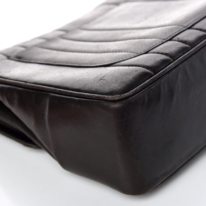 Chanel Lambskin Vertical Quilt Jumbo Single Flap Black 15 of 21