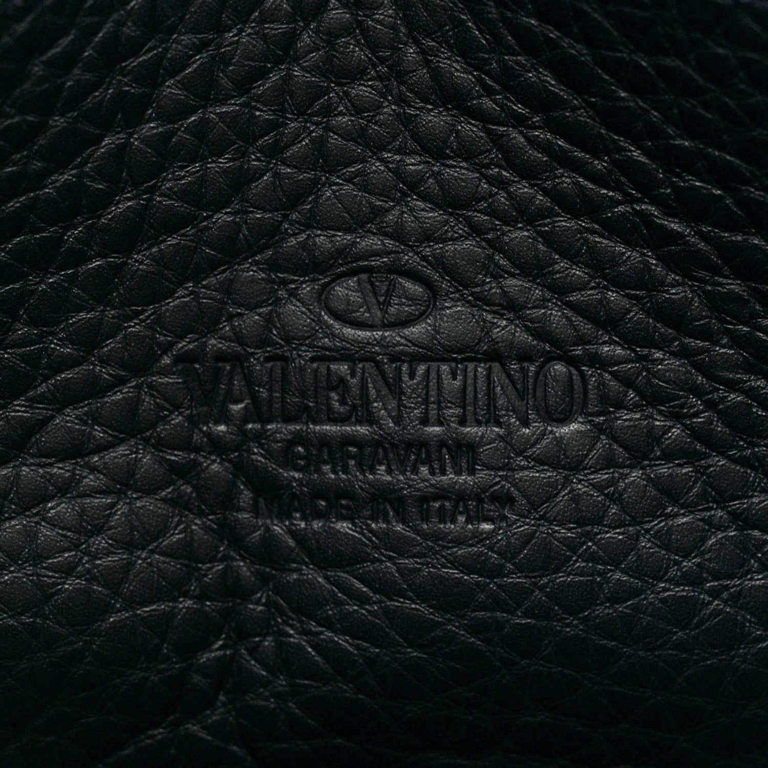 Valentino Garavani Pebbled Calfskin Medium Rockstud Flip Lock Crossbody Bag Navy 6 of 9