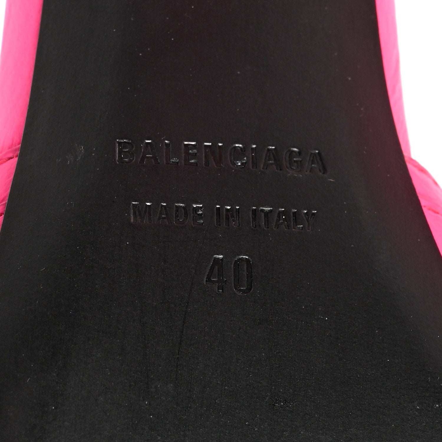 Balenciaga Agneau Arena Cagole 110mm Sandals 40 Fluo Pink 6 of 11