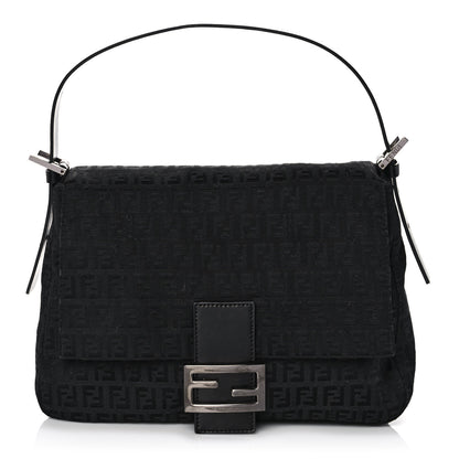 Fendi Zucchino Mama Baguette Black 1 of 10