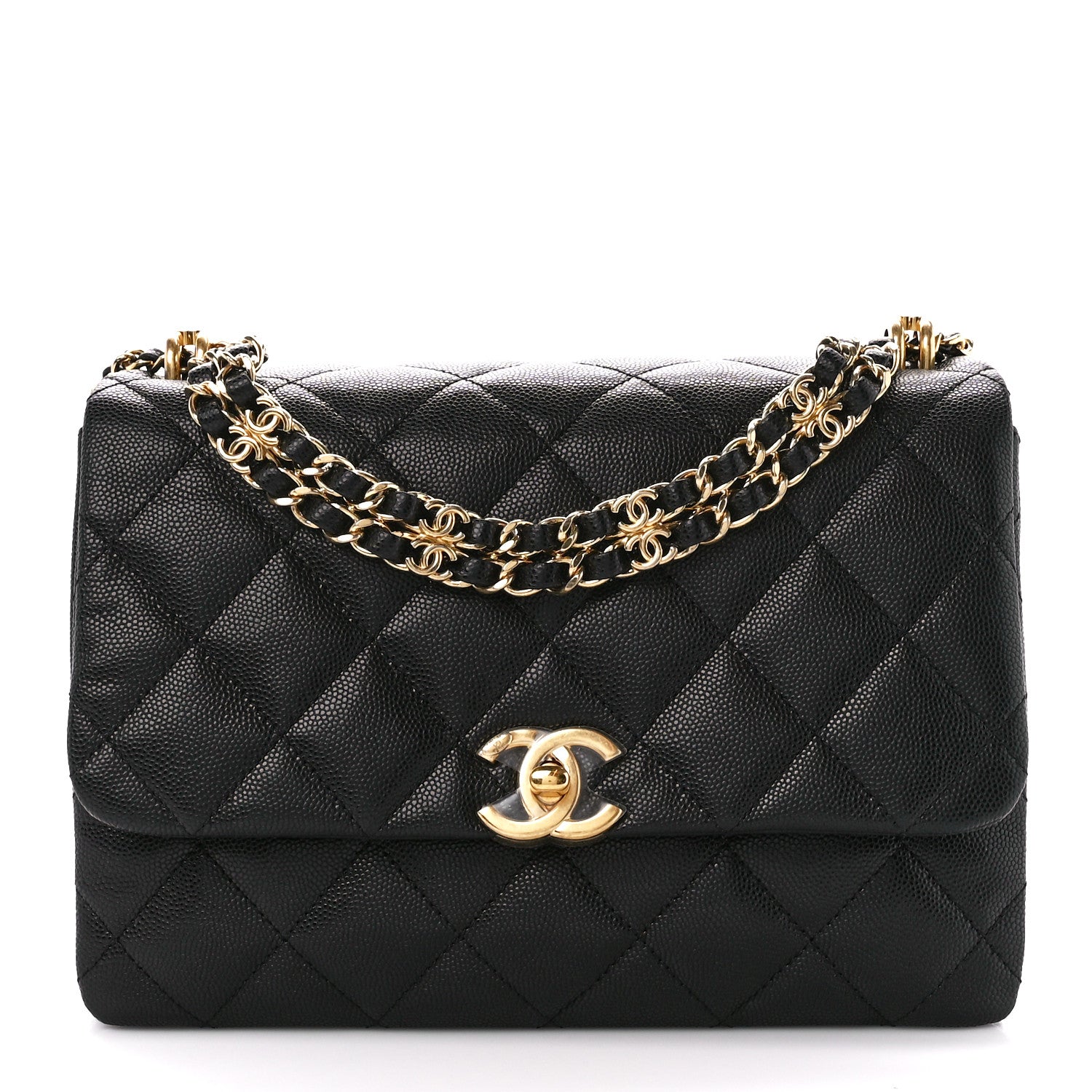 Chanel Caviar Quilted Coco First Flap Black 1 of 10