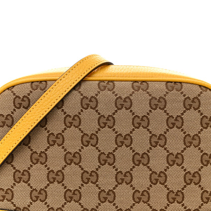 Gucci Monogram Dollar Calfskin Mini Bree Messenger Bag Beige Ebony New Buttercup 8 of 11