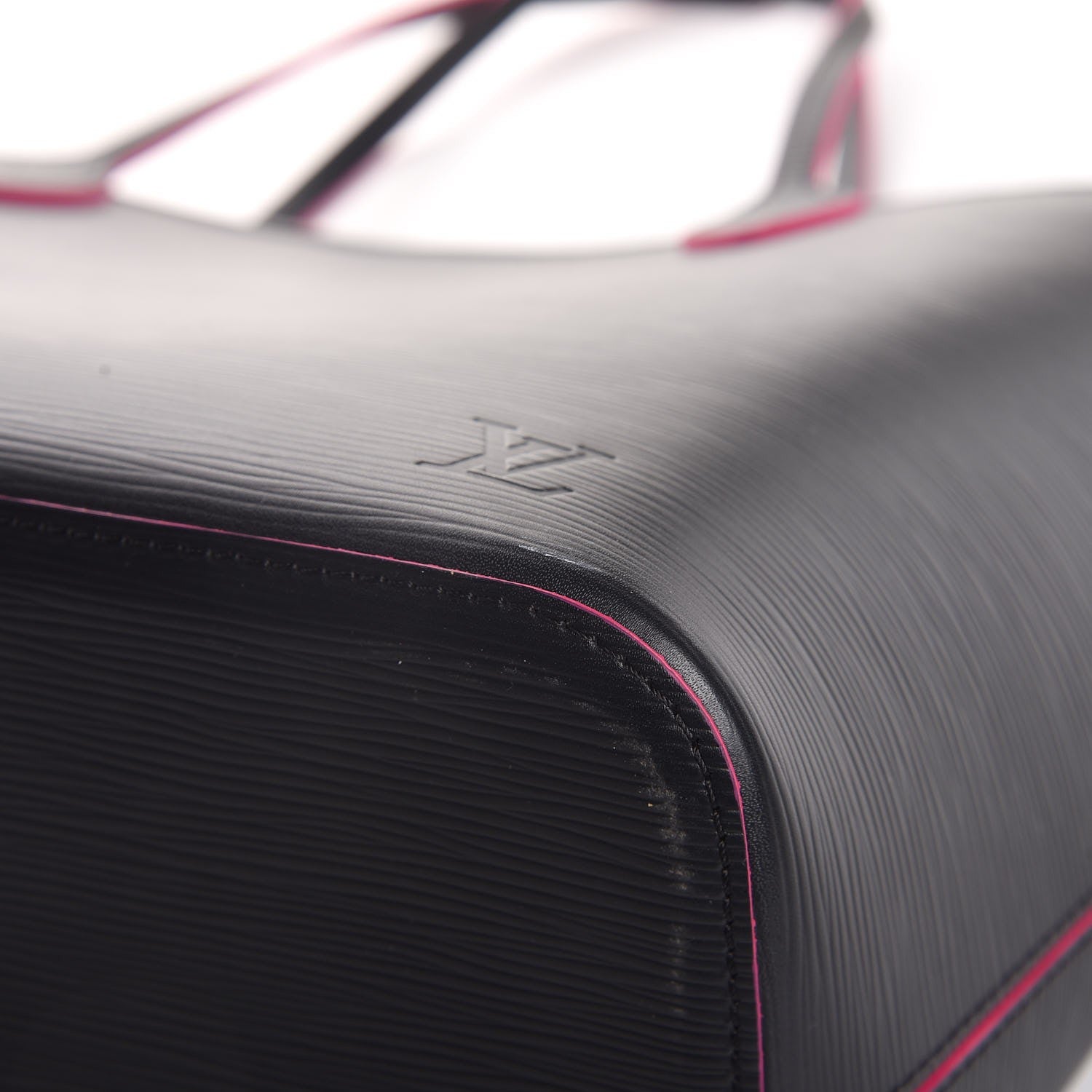 Louis Vuitton Epi Neverfull MM Black Hot Pink 10 of 10