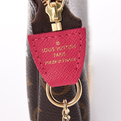 Louis Vuitton Monogram 2019 Christmas Animation Mini Courchevel Pochette Accessories Fuchsia 6 of 8