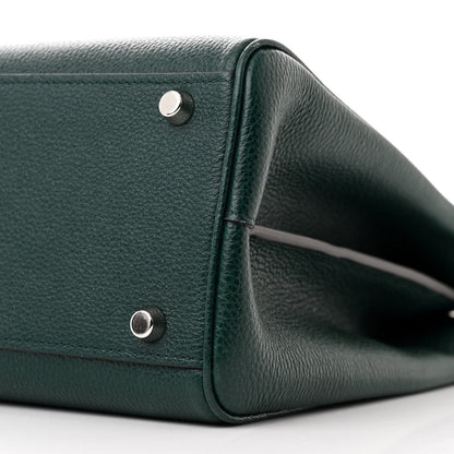 Gucci Grainy Calfskin Medium Zumi Top Handle Bag Vintage Green 11 of 12