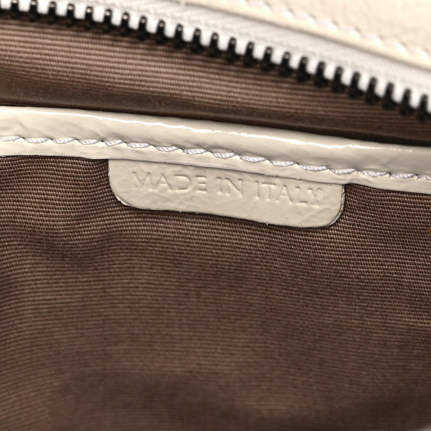 Patent House Check Ruffled Small Lowry White